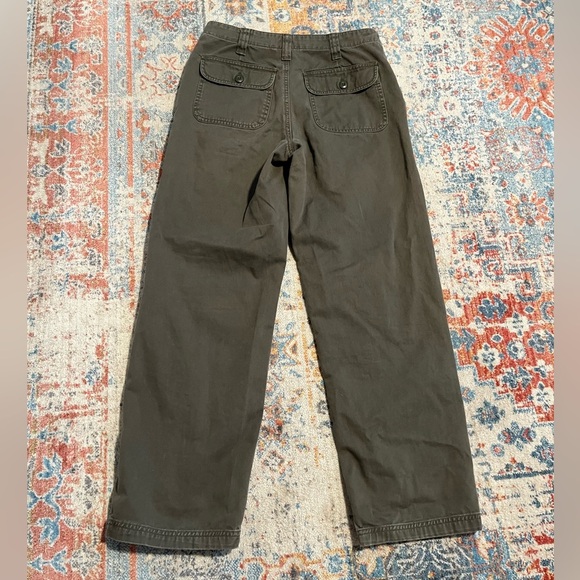 Old Navy cotton green wide-leg pants - Picture 5 of 5